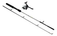 Combo de Pesca Millenium Sabre Vara + Molinete 1000 Cinza preto