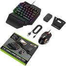 Combo de teclado e mouse para jogos Bewinner 4 em 1 para celular