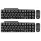 Combo de teclado e mouse Rii RK203 Ultra Slim USB com fio
