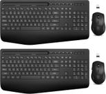 Combo de teclado e mouse SABLUTE Wireless Ergonomic, pacote com 2