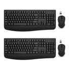 Combo de teclado e mouse sem fio EDJO em tamanho real, pacote com 2