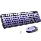 Combo de teclado e mouse sem fio MOFII 2,4G retrô