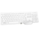 Combo de teclado e mouse sem fio Rii Standard Office White
