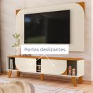 Combo Duna Bancada com Painel de Tv até 65 polegadas Madetec