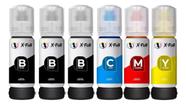 Combo Economico com 6 Refil de Tinta T544 sendo 3 BLACK CYAN YELLOW MAGENTA