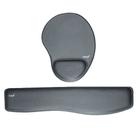 Combo Ergonômico Mousepad + Apoio de Pulso para Teclado Cinza Reflex