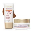 Combo Facial: Protetor Solar Facial Fps 70 Cor 4 40g + Creme Hidratante Facial Uniformizador 50g