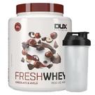 Combo Fresh Whey Conc. Isolado Hidrolisado Chocolate belga e Avela 450g + Coqueteleira Dux Nutrition Combo Fresh Whey Conc. Isolado Hidrolisado Chocolate belga e Avela 450g + Coqueteleira Dux Nutrition