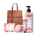 Combo Frutas Vermelhas Banho Perfumado Instance Eudora sabonete barra creme mãos e corpo
