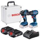 Combo Furadeira / Chave de Impacto C/ Maleta de Alumínio e 2 Baterias - Bosch