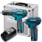 Combo Furadeira Parafusadeira de Impacto + Parafusadeira de Impacto - DK1493 - Makita