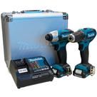 Combo Furadeira Parafusadeira DF333D + Parafusadeira de Impacto TD110D 12V - CLX224SAX (110V/220V)