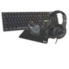 Combo Gamer Periféricos Teclado Mouse Rgb Pad Headset 4 Itens