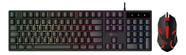 Combo Gamer Teclado E Mouse Usb Led X-black Km1909 - Letron Preto