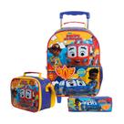 Combo Infantil Menino - Mala G + Lancheira + Estojo G - Equipe de Resgate Disney