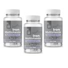 Combo Iron Multivitamin Gummies 30 Gomas (3 Unidades)