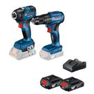 Combo Kit Parafusadeira/Furadeira Gsb 185-LI+Chave De Impacto Gdr 18v-200 Bivolt Brushless - Bosch