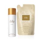 Combo Lily Body Splash 200ml Refil Creme Acetinado 250g