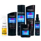 Combo Liso Mágico Leite de Arroz Queratina Hidrabell Antifrizz, Proteção Térmica e Liso Duradouro
