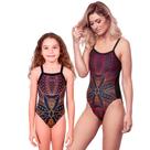 Combo mãe e filha par maiôs maori proteção uv 50+ kauna