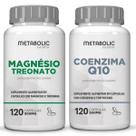 Combo Magnesio L Treonato Coenzima Q10 500Mg 240 Cáps Metabolic Farma