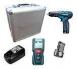 Combo Makita DK0070 Furadeira Parafusadeira Impacto 12V + Trena Laser 30m Combo Makita DK0070 Furadeira Parafusadeira Impacto 12V + Trena Laser 30m