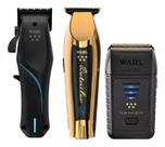 Combo Máquina De Corte Vapor + Detailer Gold + Vanish Wahl