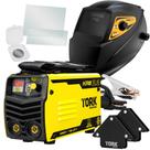 Combo Maquina de Solda 120 Amperes Display Digital Processo Tig e MMA Super Tork com Mascara