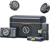 Combo Microfone de Lapela Hollyland Lark M2 Wireless Compatível com IOS, Android, Câmeras e PC
