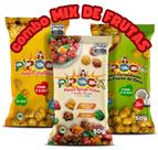 Combo MIX DE FRUTAS - Caixa c/ 12 Unid. - 6 Pipocas mix de frutas 50g + 3 Pipocas Caramelizadas com flocos de coco 50g + 3 Pipocas Caramelizadas 55g Combo MIX DE FRUTAS - Caixa c/ 12 Unid. - 6 Pipocas mix de frutas 50g + 3 Pipocas Caramelizadas com flocos de coco 50g + 3 Pipocas Caramelizadas 55g
