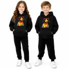 Combo Moletom Infantil Unissex Estampa Cachorro Com Capuz Confortável Roupa Quente Moderna