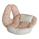 Combo Ninho Redutor C/Almofada Para Amamentar Ref. 1061 Tamanho Único Estampas:Floral Salmão