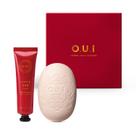 Combo O.U.i Amour: Sabonete em Barra L'Amou-Esse 142 90g + Creme Hidratante para as Mãos Scapin 245 30g + Caixa