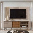 Combo Painel De TV 60 Polegadas + Rack Cronos - 7 Decor Combo Painel De TV 60 Polegadas + Rack Cronos - 7 Decor