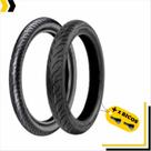 Combo par de pneus vipal moto street st600 100/90-18 (t) + 80/100-18 (d) s/c titan150/160-cbx200 + 2 valvulas pneu s/c t