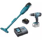 Combo parafusadeira dhp453 + aspirador de pó 18v dcl180 - kitdhp453+dcl180 - makita Combo parafusadeira dhp453 + aspirador de pó 18v dcl180 - kitdhp453+dcl180 - makita
