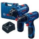 Combo Parafusadeira e Furadeira GSR120 GDR120 MALETA Bosch