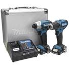Combo Parafusadeira/Furadeira DF333D e Parafusadeira TD110D a Bateria 12V com Maleta Makita