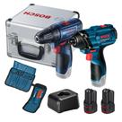 Combo Parafusadeira GSR 120-LI+Chave de Impacto GDR 120-LI com Maleta e 02 Baterias Bivolt Bosch