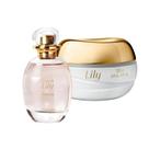 Combo Perfume Feminino para Mulher Lily Blanche Desodorante Colônia 75ml + Creme Acetinado 250g