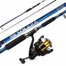 Combo Pesca Molinete 2000 Zeus Vara Bluestick Fibra de Vidro