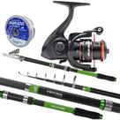 Combo Pesca Praia Molinete Nizzo Vara Veltrix Telescópica Combo Pesca Praia Molinete Nizzo Vara Veltrix Telescópica