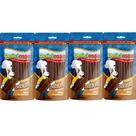 Combo Petisco Palitinho Ossinho Para Cães Deliciosso Palito Fino Chocolate - 4 Pacotes