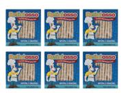 Combo Petisco Palitinho Ossinho Para Cães Deliciosso Palito Natural Fino - 6 Caixas 450g