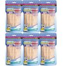 Combo Petisco Palitinho Ossinho Para Cães Filhotes Deliciosso Palito Fino Baby Leite - 6 Pacotes