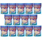 Combo Petisco Palitinho Ossinho Para Cães Filhotes Deliciosso Palito Natural Baby Leite - 14 Pacotes de 200g cada