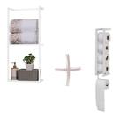 Combo Prateleira Organizadora + Suporte para Papel Higiênico Combo Prateleira Organizadora + Suporte para Papel Higiênico