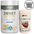 Combo Pré-Treino + Whey Protein Top Taste Body Action 900g