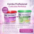 Combo Profissional Luvas + Botas Descartáveis com Creme Emoliente Hidratação Mãos e Pés 100 Unid