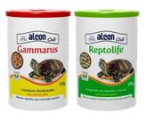 Combo Ração Gammarus 110g + Reptolife 270g - Alcon